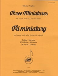 Three Miniatures Violin, Viola or Cello and Piano cover Thumbnail